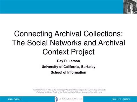 Cartwright, Dorwin. - Social Networks and Archival Context